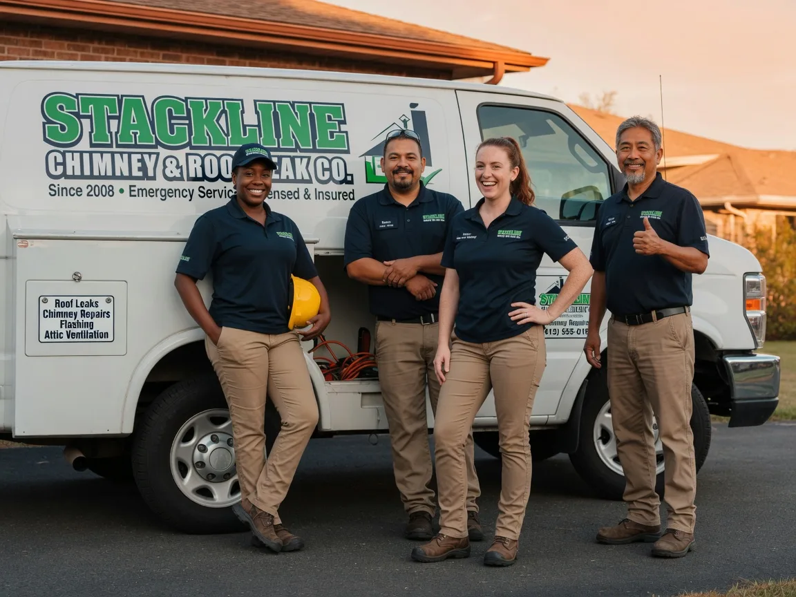 Chimney flashing repair company in Hinton, OK